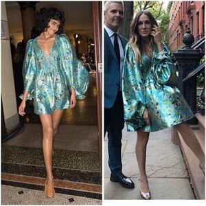 Like new STELLA MCCARTNEY Floral Print Metallic Dress $2,837 40 4
